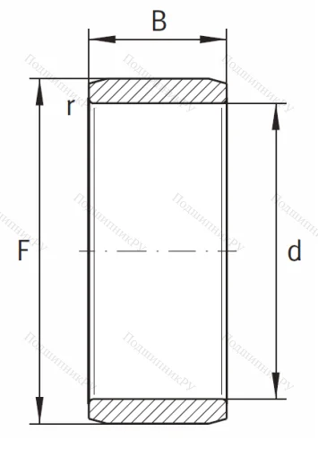 Игольчатый подшипник внутреннее кольцо IR 32x37x30 от производителя  INA
