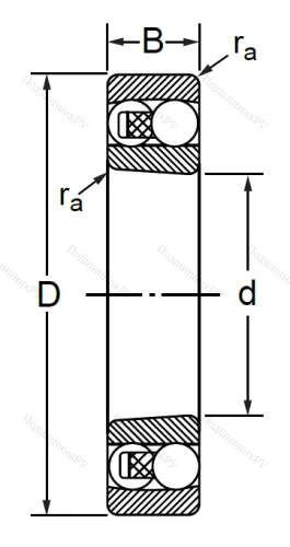 Двухрядный шариковый подшипник 1315 K в Мурманске
