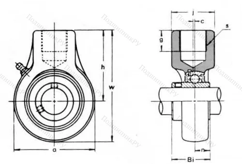 Подшипниковый корпус ECH 210 ASAHI в Мурманске