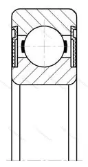 Модификация подшипника 180902 размер 16x35x14