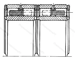 Модификация подшипника 36-262768ХМУ2 размер 340x480x290