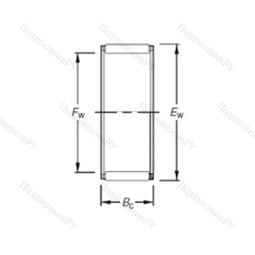 Подшипник игольчатый радиальный K 55X 60X 27H