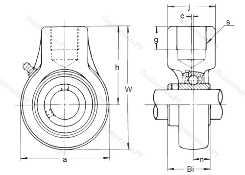 Подшипниковый узел UCECH 209 в Мурманске
