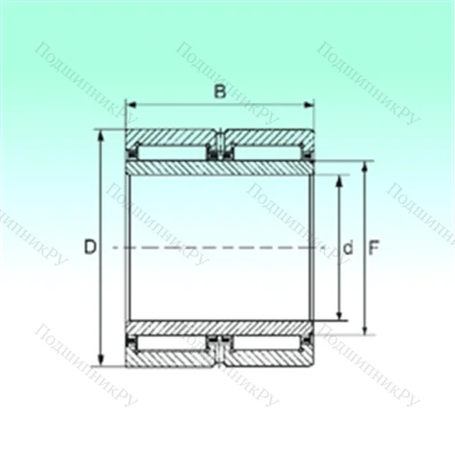 Подшипник игольчатый радиальный NA 6907 ZW от производителя  NBS