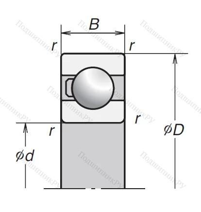 Сверхточный подшипник 6214 TCG 12P 4