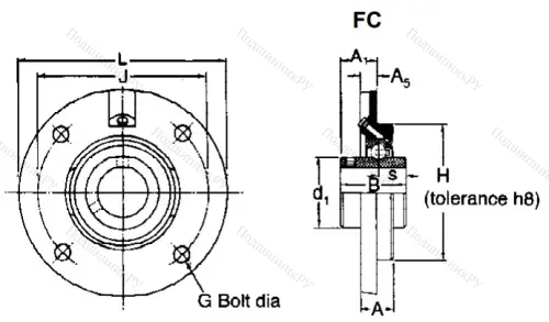 Подшипниковый узел FC 50 в Мурманске