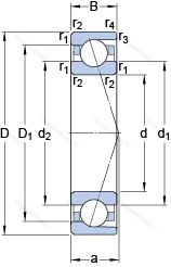 Подшипник 7204 ACD/HCP 4A