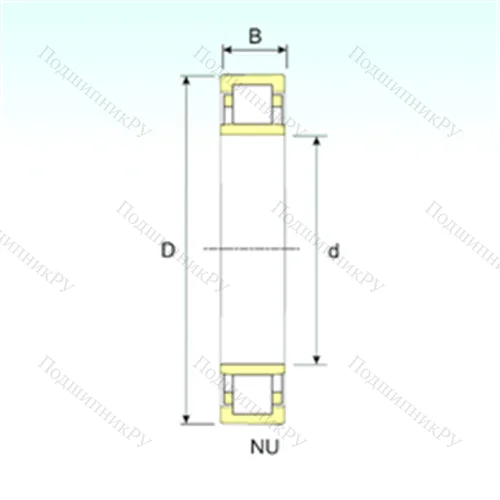 Подшипник роликовый радиальный NU 29/1060M от производителя  ISB