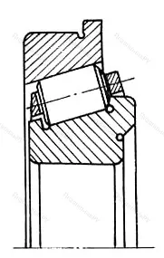 Модификация подшипника 677/850 размер 850x970/960x36 от производителя  ГПЗ-9