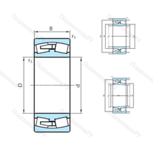 Подшипник роликовый радиальный самоцентрирующийся 24040CW 33MB