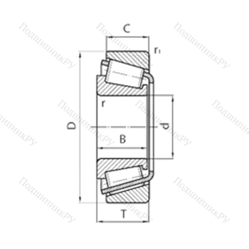 Подшипник роликовый радиально-упорный 28KW 01ACG 5