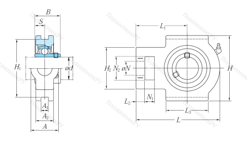 Подшипниковый узел UCT 205 J в Мурманске