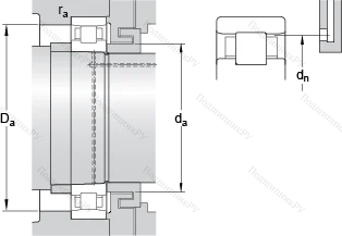 Подшипник N 1008 KTN/HC 5SP