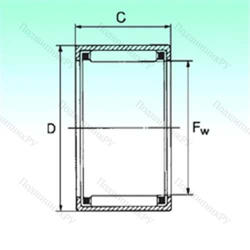 Подшипник игольчатый радиальный HK 3038 - ZW