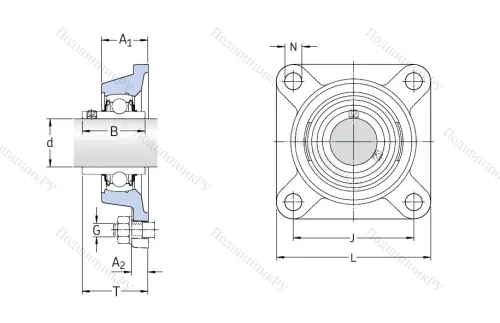 Подшипниковый узел FY 25 TF в Мурманске