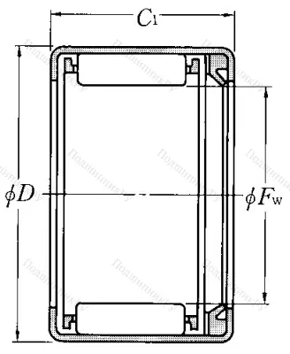 Игольчатый подшипник HK 3518 L/3AS от производителя  NTN