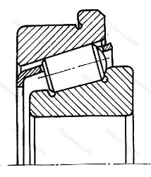 Подшипник  30224R (67224) размер 120x215x43,5 от производителя  SKF