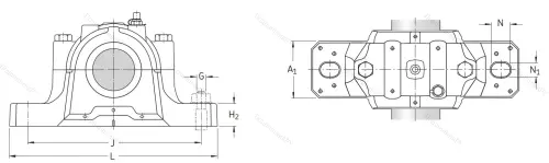 Подшипниковый корпус SNL 217 в Мурманске