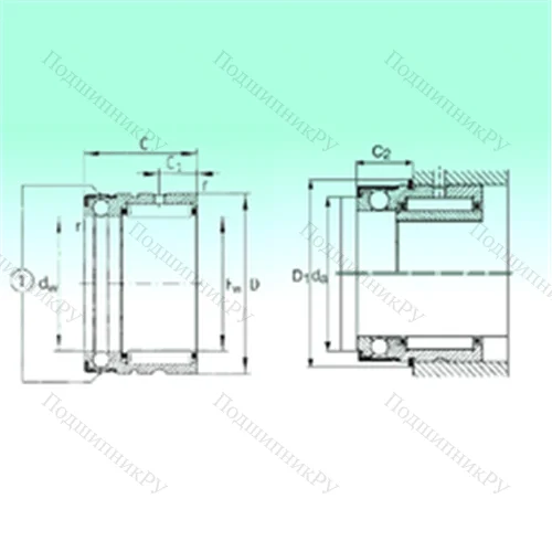 Подшипник комбинированный NX 35