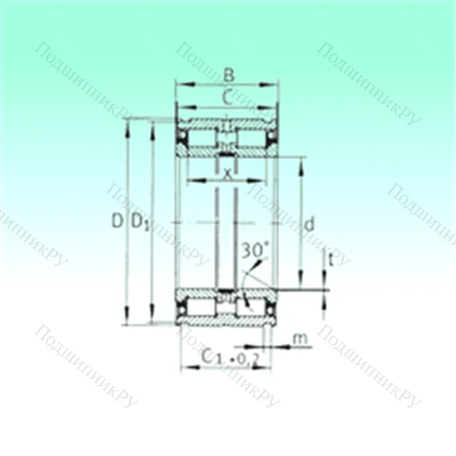 Подшипник роликовый радиальный SL 045052-PP