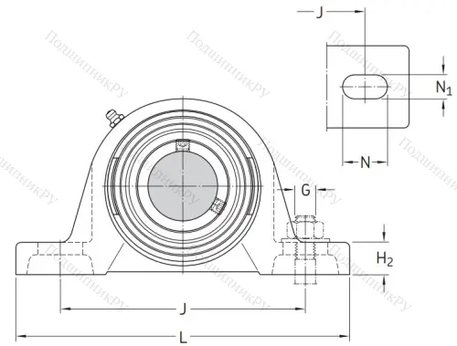 Подшипниковый корпус SY 506 M (P 206) в Мурманске