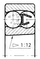 Подшипник  1210K (111210) размер 50x90x20
