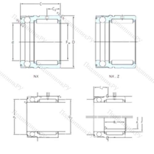 Подшипник комбинированный NX 10Z
