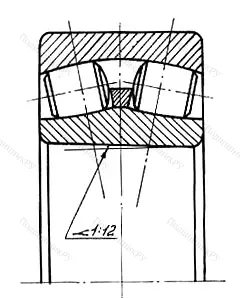 Модификация подшипника 153616Н размер 80x170x58 МПЗ