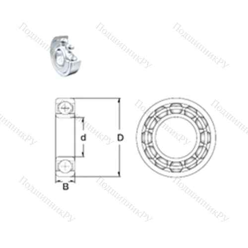 Подшипник шариковый радиальный 6310-2Z