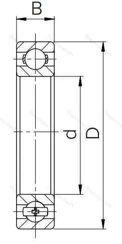 Шариковый однорядный подшипник 140 (6040)