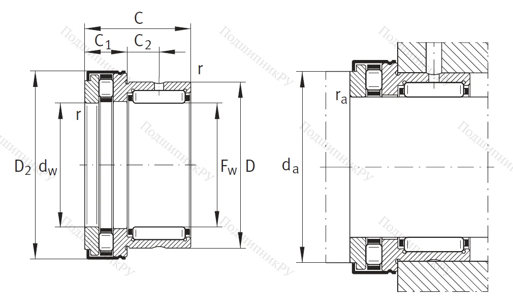 Комбинированный подшипник