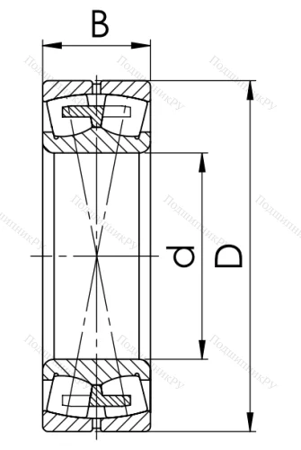 Сферический роликовый подшипник 3526 АМН (22226 MBW 33) в Мурманске