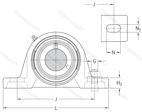 Подшипниковый корпус SY 506 M (P 206) в Мурманске