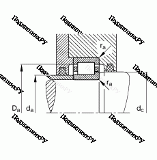 Подшипник NJ 202-E-TVP 2