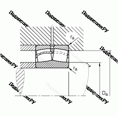 Подшипник 22317-E 1-T 41D